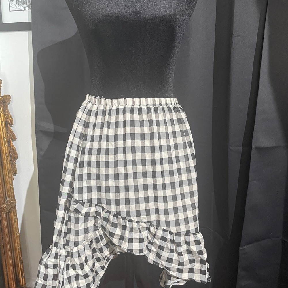Cosmopolitan Gingham Ruffle Skirt - image 2